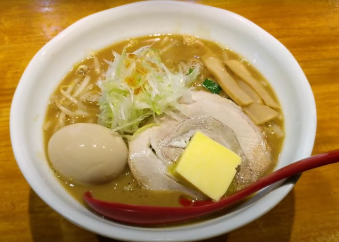 Miso Ramen from Ramen Ren, made with a big pat of butter on top