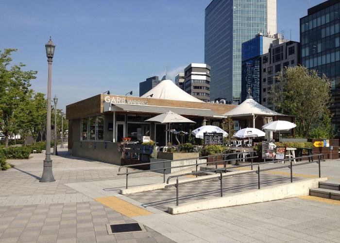 GARB weeks restaurant in Osaka exterior with outdoor seating