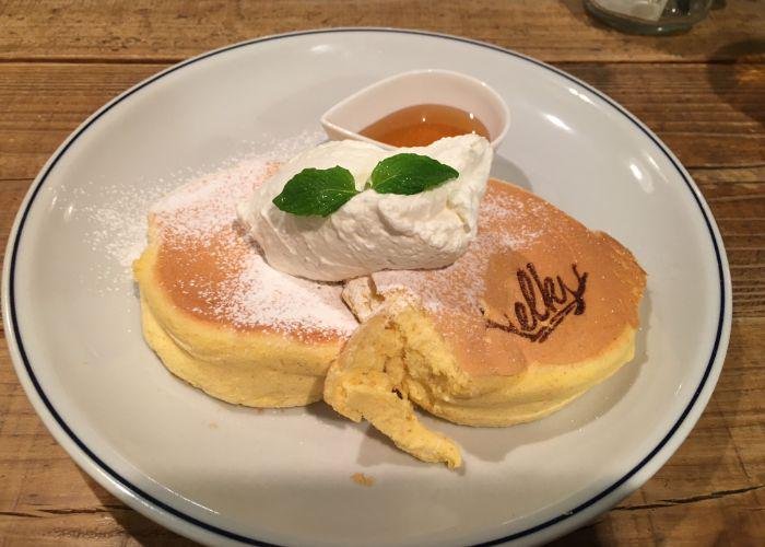Fluffy pancakes in Osaka at Elk New York Brunch