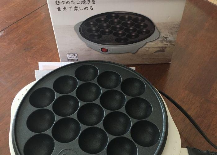 New takoyaki cooker and packaging