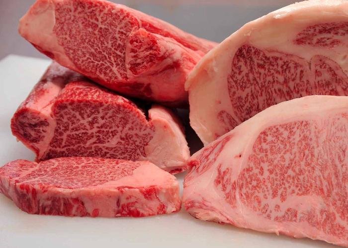 Thick cuts of Kobe beef