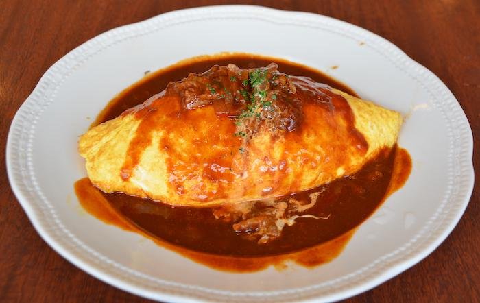Omurice with lots of demi-glace sauce