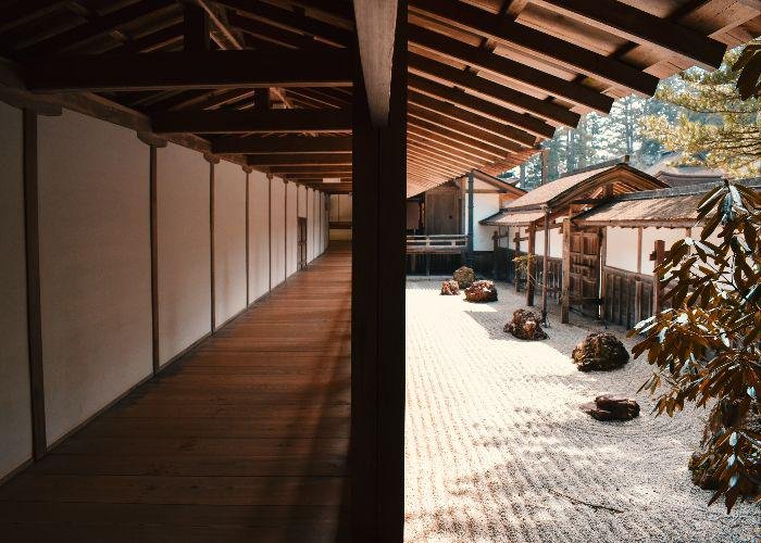 Interior and Exterior Views of Koyasan