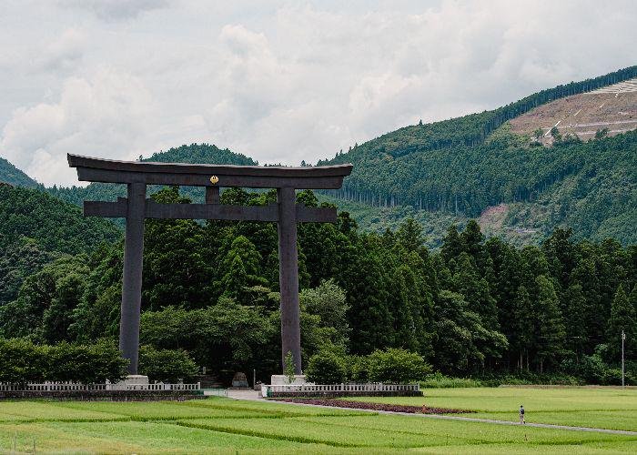 Oyunohara Shrine's Massive Torii Gates 