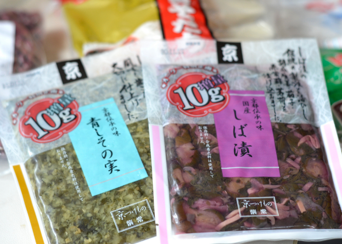Two packages of Japanese pickles