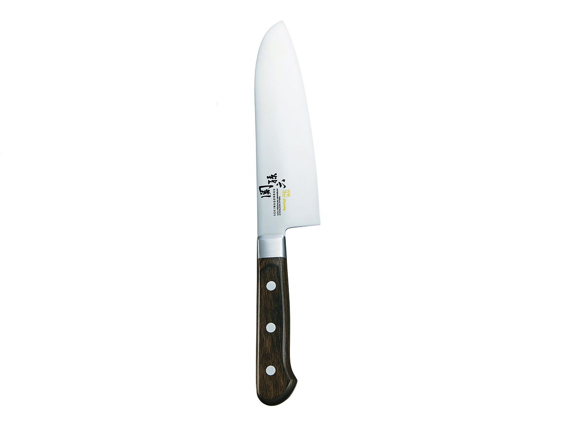 High-quality chef's knife with ergonomic wooden handle