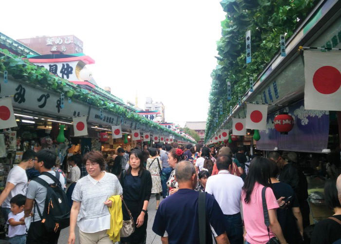 Asakusa Shopping Street in Tokyo