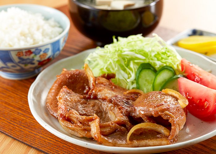 shogayaki on a plate