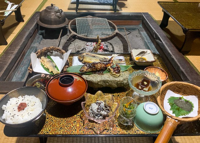 a Japanese meal set