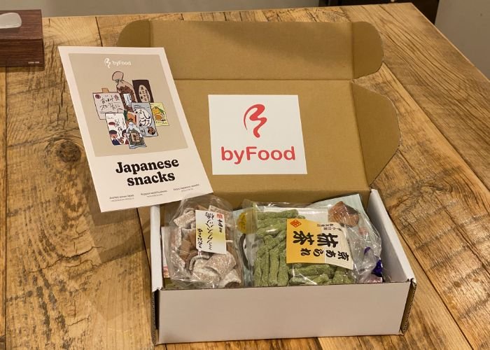 byFood healthy snack box open on a table