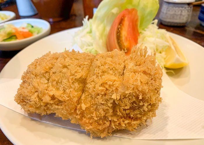 Tonkatsu on a plate