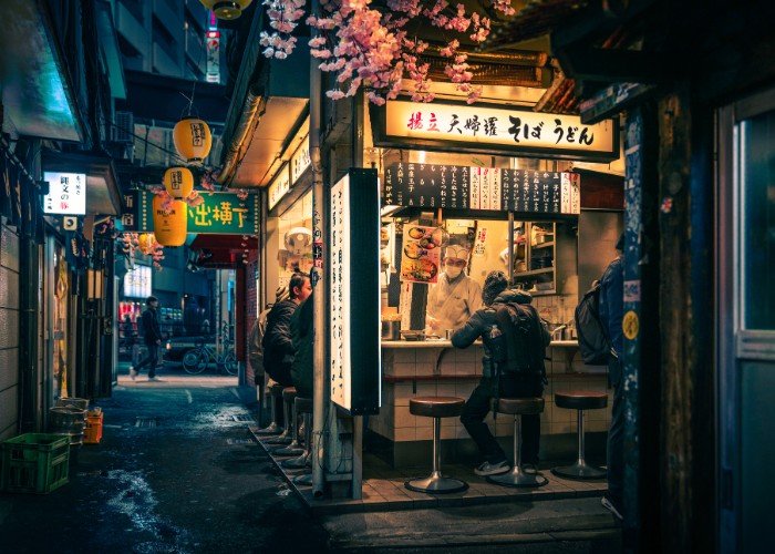 Food stall in Omoide Yokocho, near Shinjuku station, Tokyo, Japan