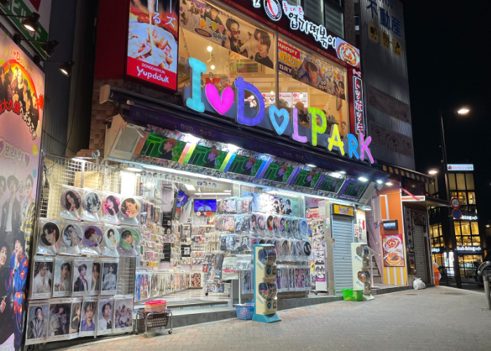 Kpop idol shop in Korea Town Tokyo