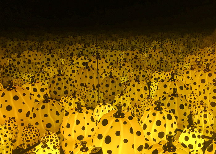 Yayoi Kusama's pumpkin artwork