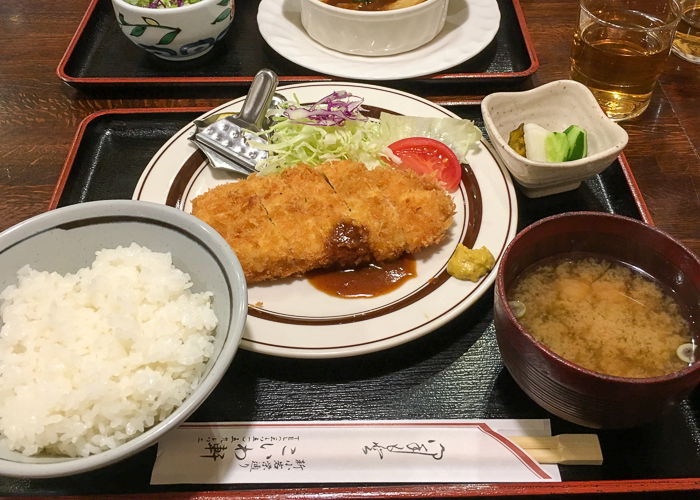 A teishoku Japanese lunch set