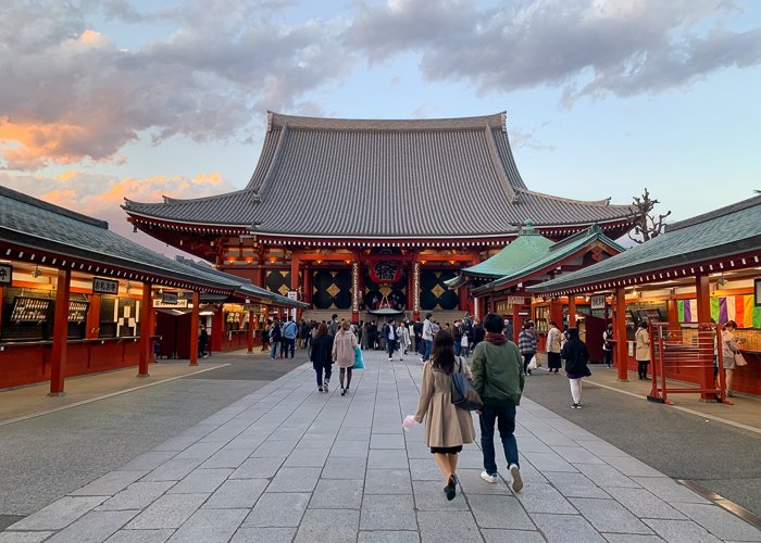 Senso-ji temple in Asakusa, Tokyo Japan