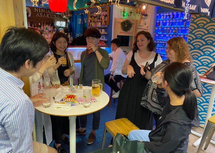 Asakusa bar hoping group 