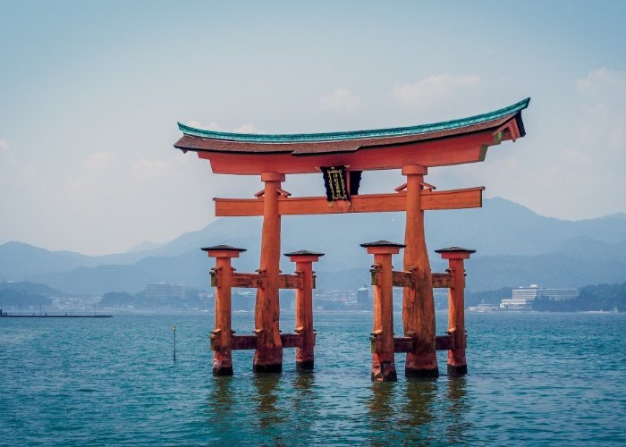 Itsukushima Shrine at Miyajima Island nearby Hiroshima