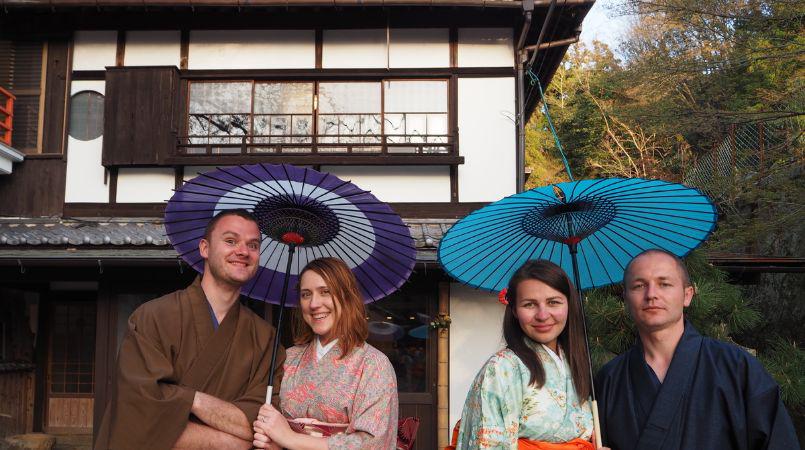 Miyajima Tea Ceremony, Calligraphy, and Kimono Experience 1