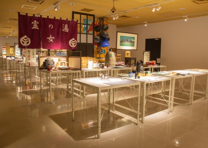 Interior view of the one-room 'd47 Museum' with the latest finds from all 47 prefectures of Japan, in Shibuya area, Tokyo