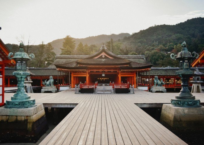 Itsukushima Shrine, in Miyajima Island. Hiroshima, Japan