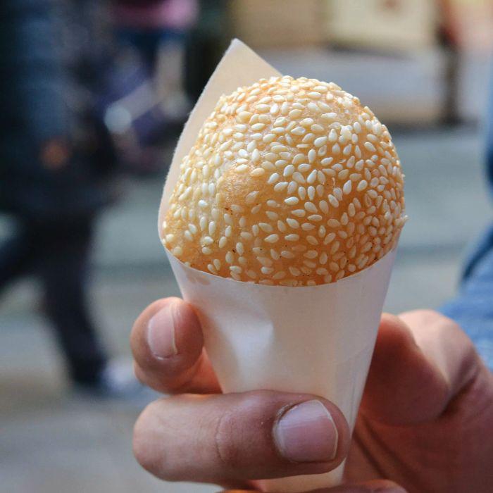 Yokohama Chinatown fried sesame ball