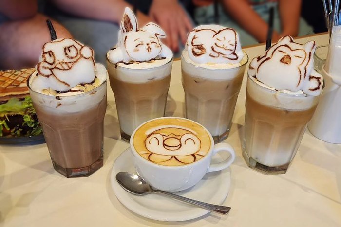 Ridiculously Cute Latte Art in Tokyo at Reissue