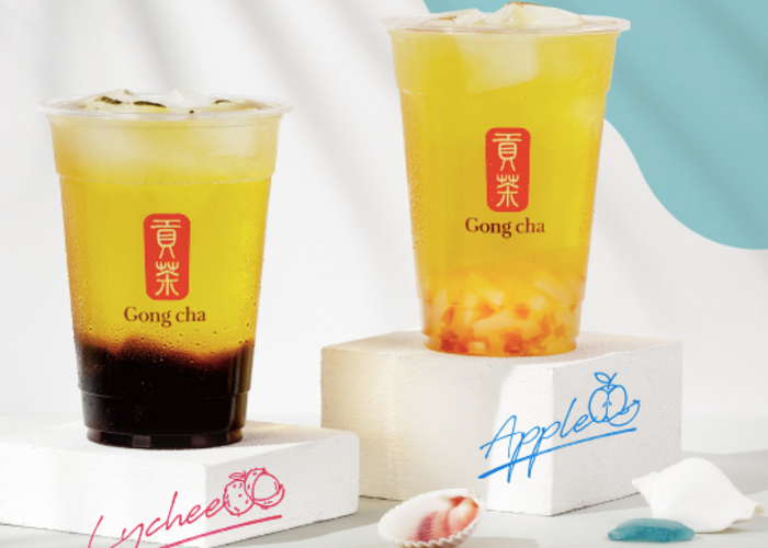 bubble fruit tea from gongcha