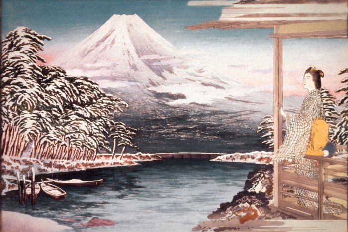 Painting of Mt Fuji