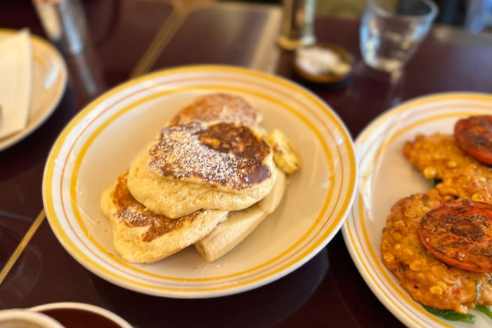 Fluffy pancakes at bills in Japan