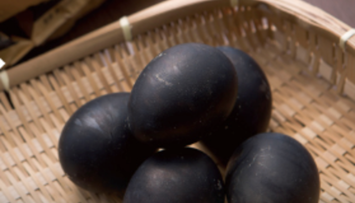 Kuro-Tamago, which is also called black egg. 