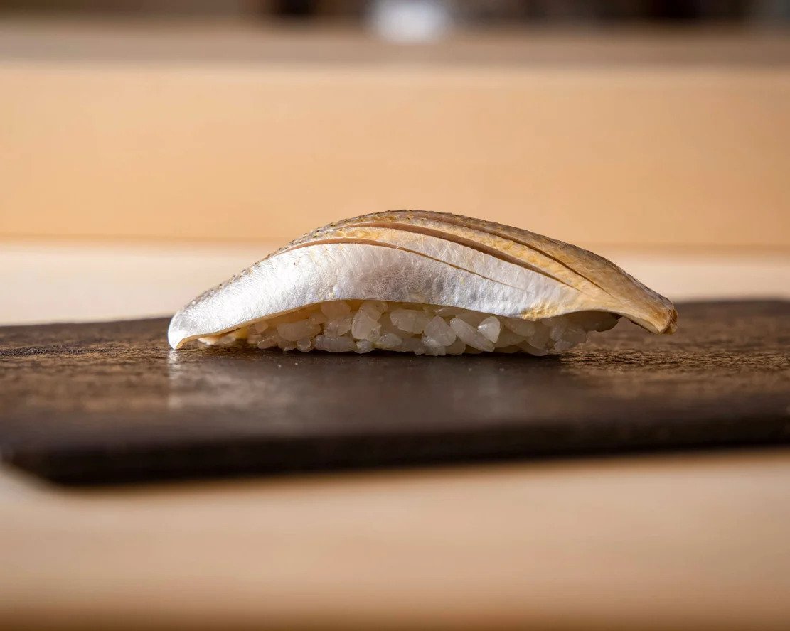 A sushi from Sushi Gion Matsudaya in Kyoto