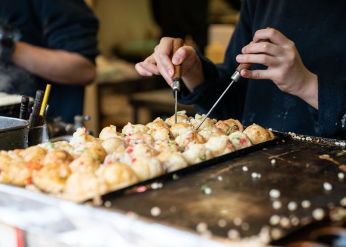 Takoyaki stall in Japan