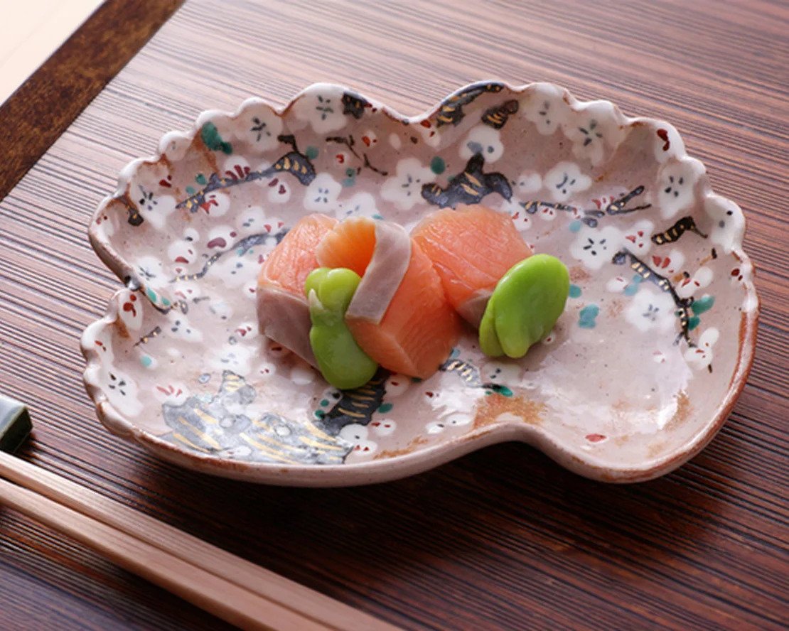 A plate of fresh salmon at Michelin-star restaurant Sakuragi