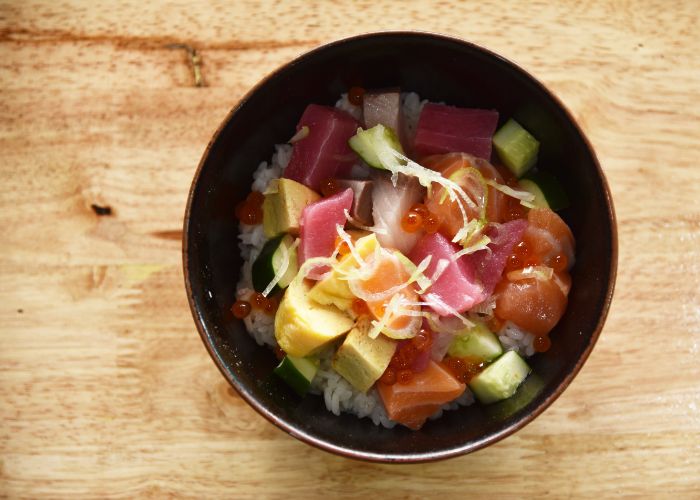 Bara chirashi - or sushi bowl