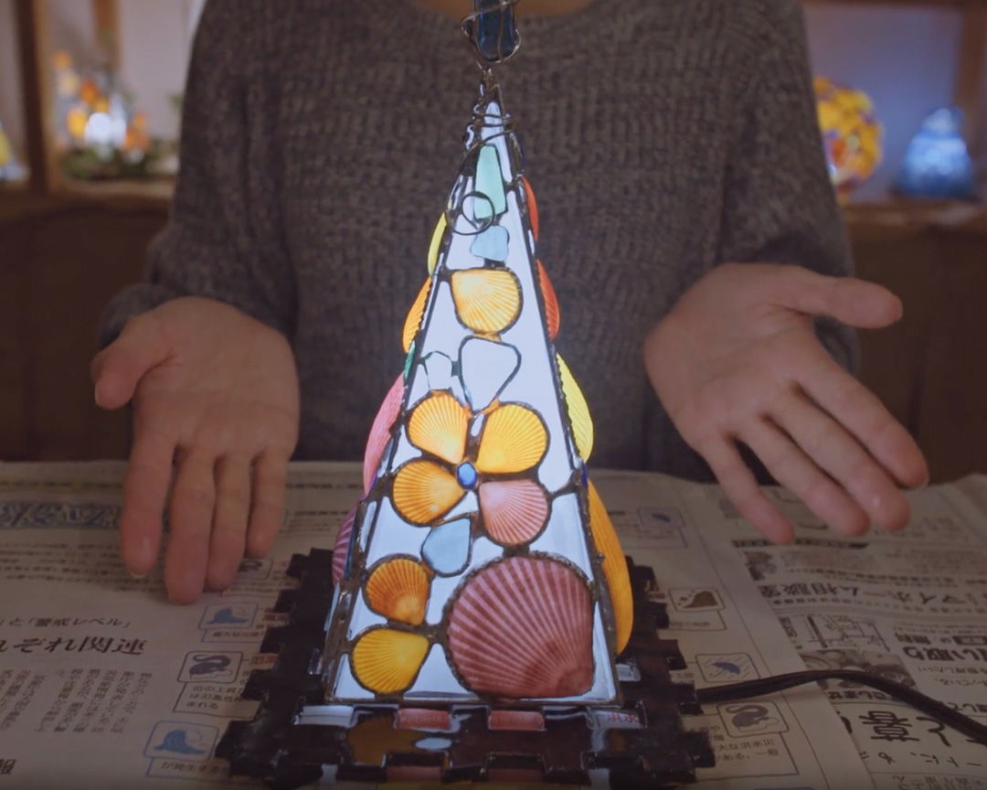 Fresh Seafood & Scallop Shell Lampshade Workshop in Ehime 3