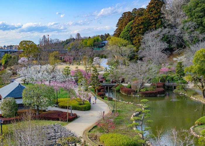 Kairakuen Gardens in Ibaraki Prefecture