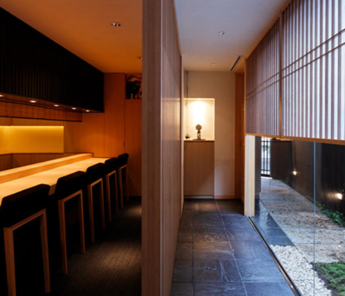 The coveted counter seat at Kagurazaka Ishikawa.