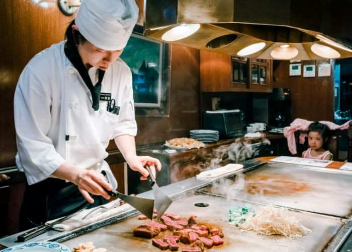 Teppanyaki Restaurant in Japan