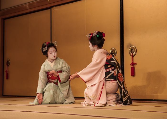 A geisha show in Kyoto