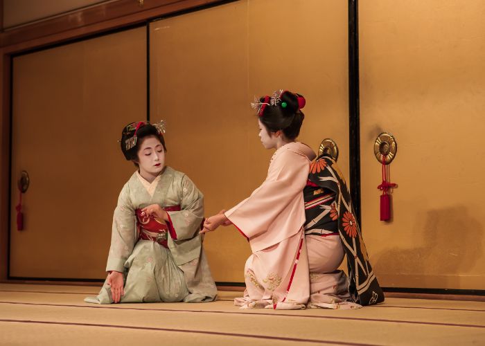 A geisha show in Kyoto