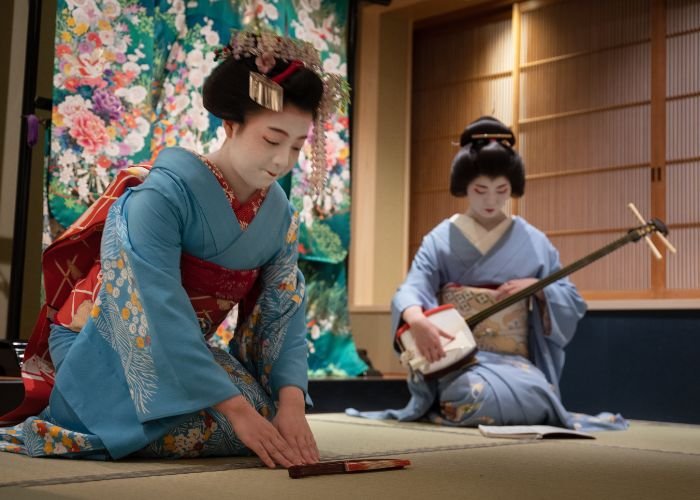 Maiko performing in Kyoto
