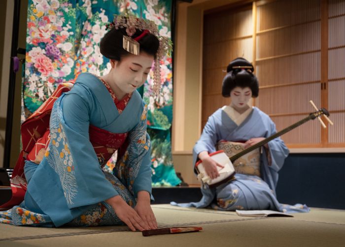 Maiko performing in Kyoto