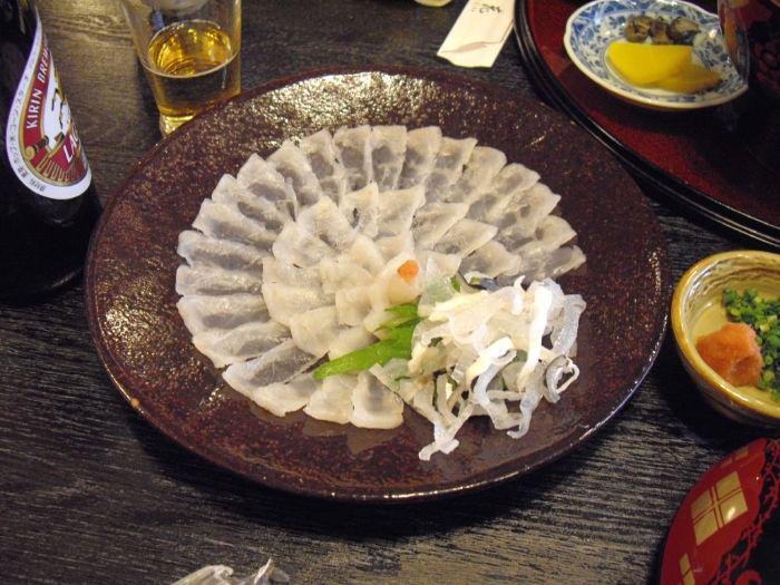 Fugu sashimi Japan