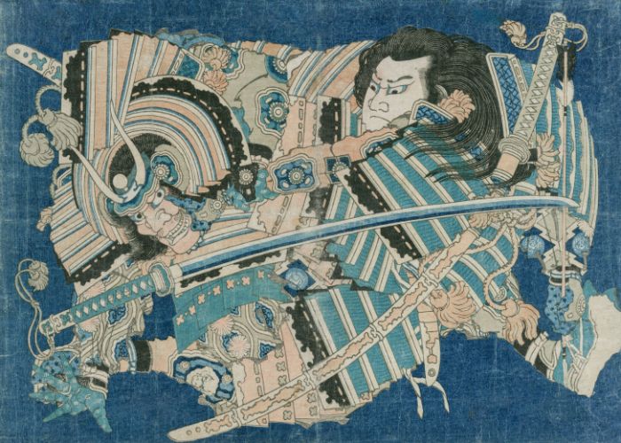An example of Ukiyo-e art, made famous in the Edo period of Japan.