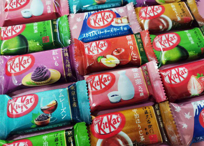 A dozen original Kit Kat flavors from Japan