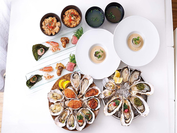 Elegant seafood and gourmet dishes at upscale dining restaurant