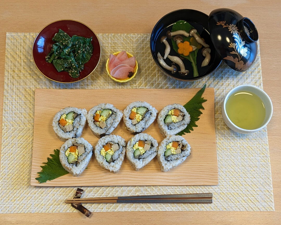 Vegan Maki Sushi Home Cooking Class in Setagaya, Tokyo 1