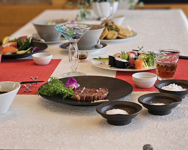 Sushi & Wagyu Cooking Class w/ Tea Ceremony in Osaka 1