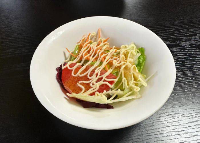 A salad at grill GRAND in Asakusa